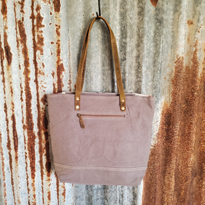 Mauve Canvas Street Dancer Tote Back
