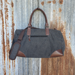 Black Duffel Bag Back