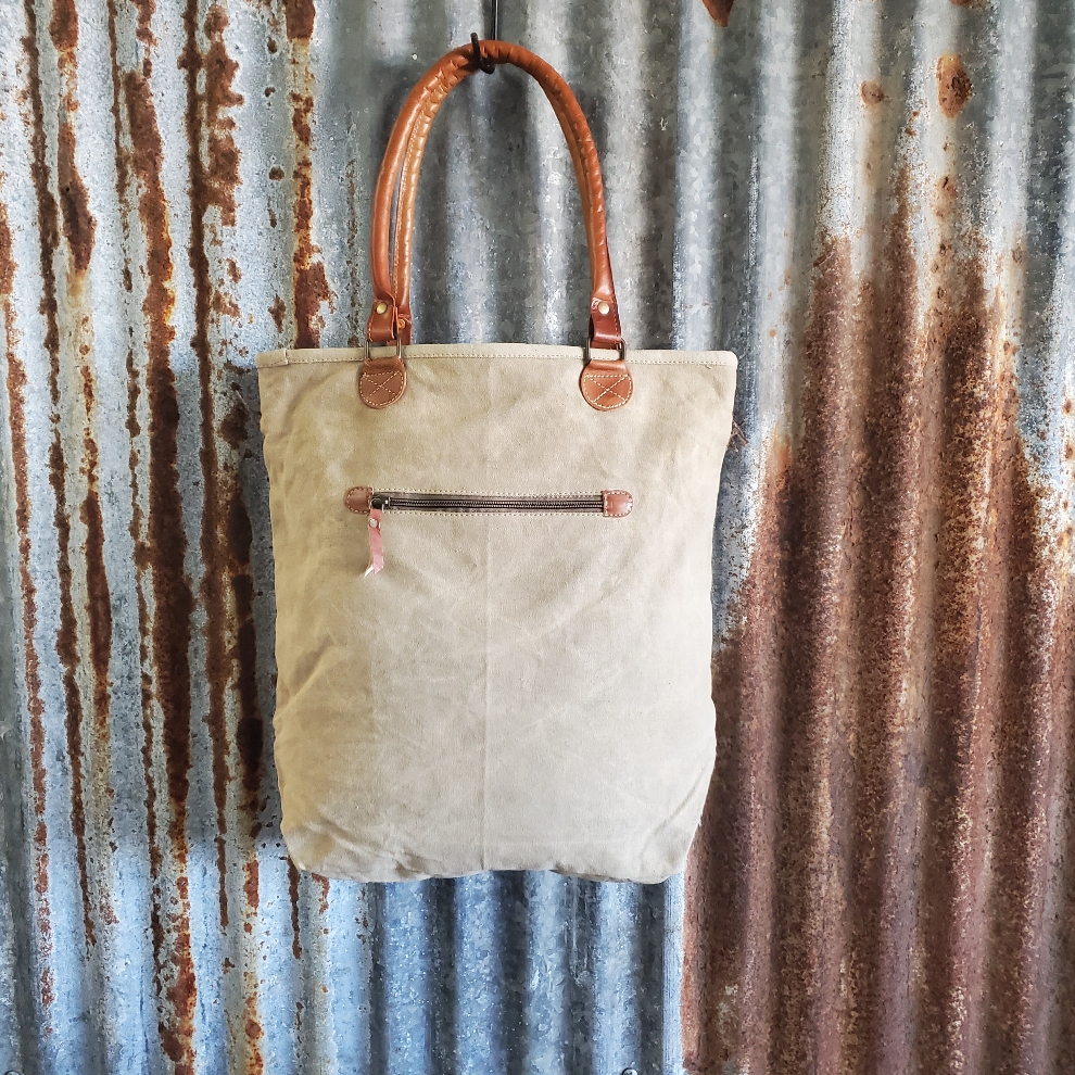 Western Star Cowhide Tote Back