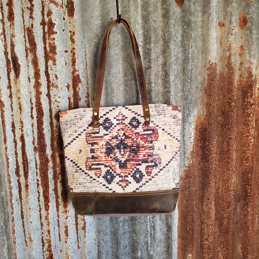 Mauve Canvas Street Dancer Tote Front
