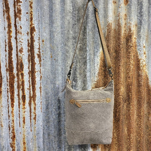 Coral Cowhide Crossbody Back