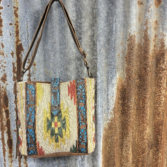 Indian Summer Turquoise Crossbody Front