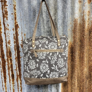 Falling Petals Tote Back