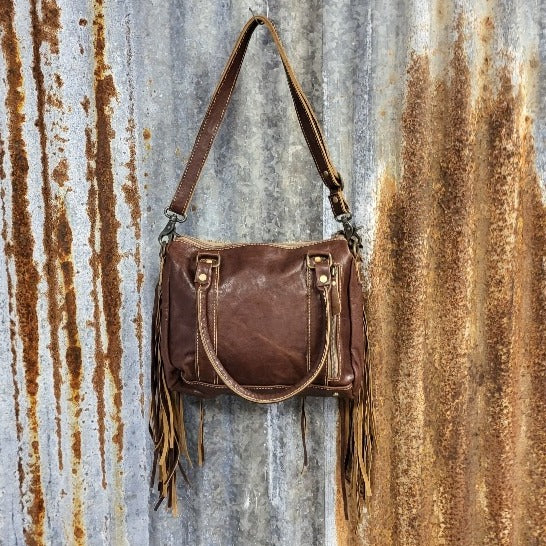 Tan Serape Conceal Crossbody Back