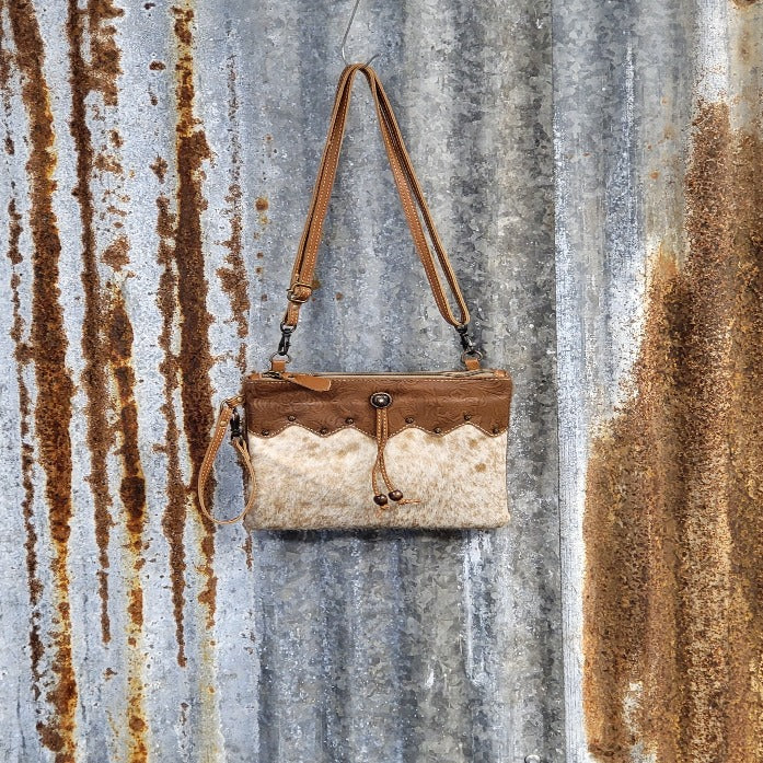 Creston Moon Cowhide Crossbody Front