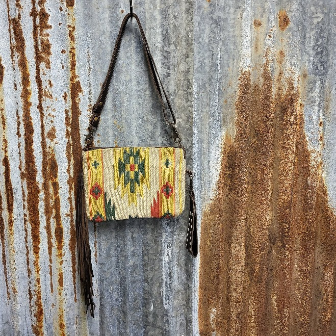 Dazzling Hand-Tooled Crossbody Back