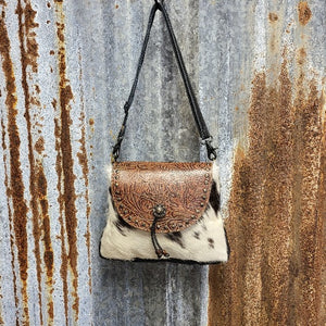 Steamy Leather Crossbody Front