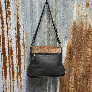 Steamy Leather Crossbody Back