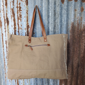 Multi-color Canvas Weekender Back
