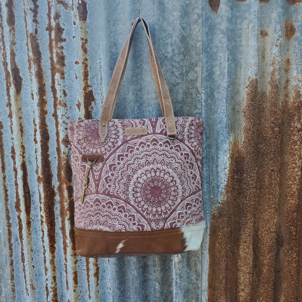 Radiant Cowhide Tote Front