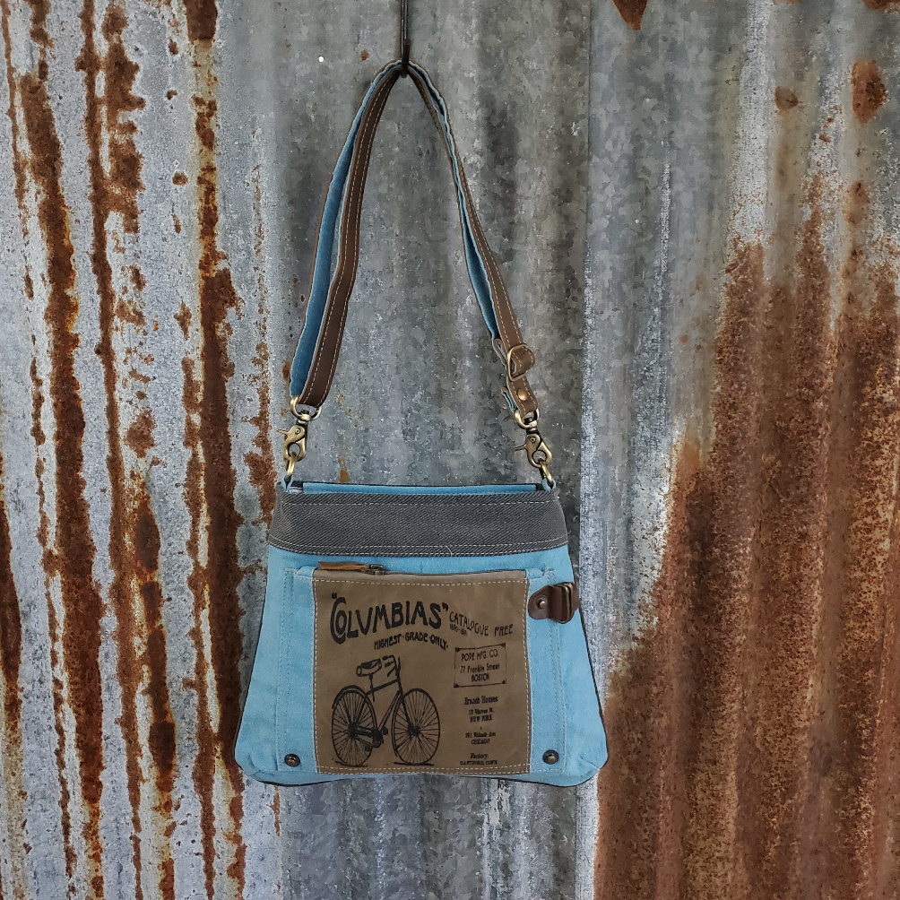 Columbia Blue Crossbody Front