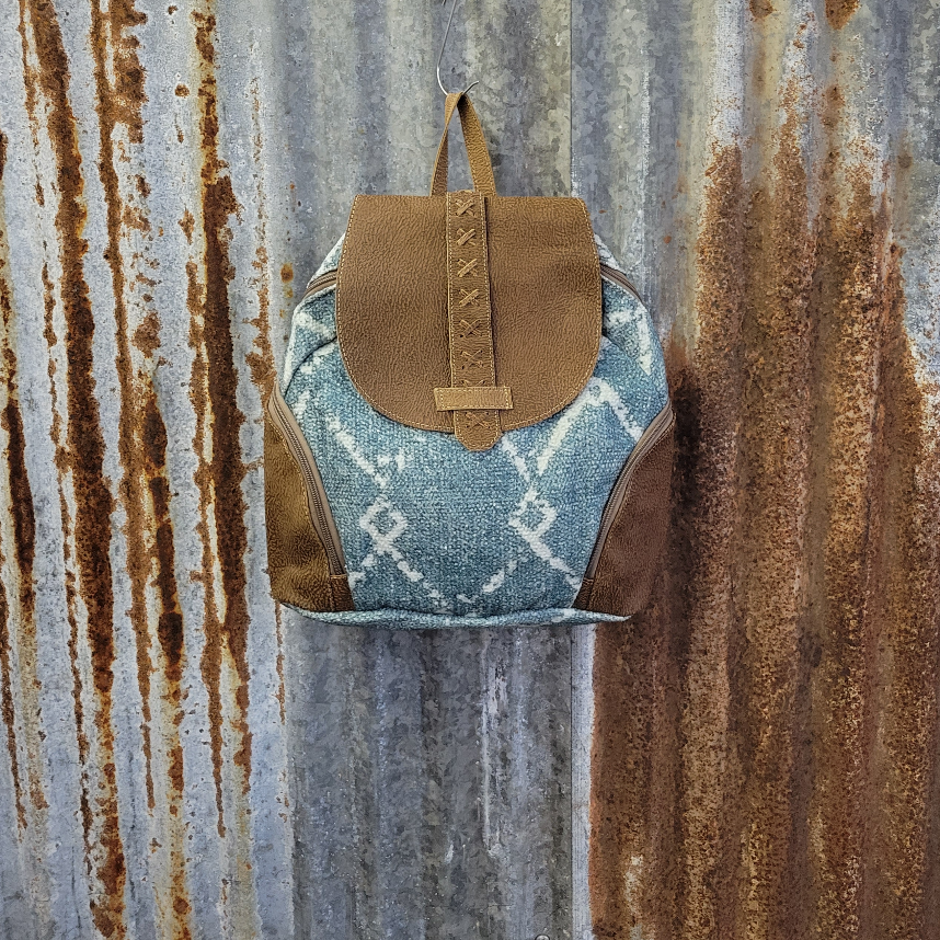 Blue Rug Diamond Backpack Front