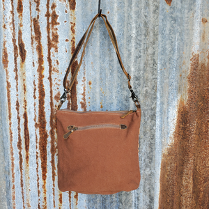 Orange Puzzle Piece Crossbody Back