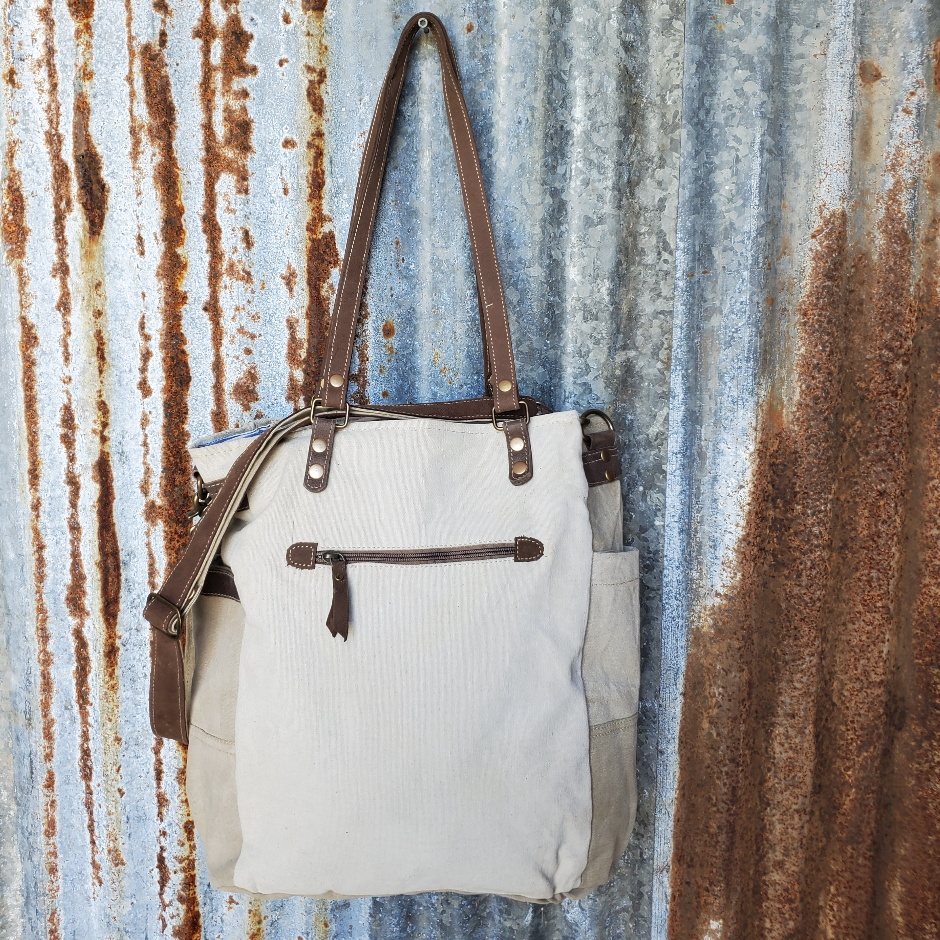 Spring Co Canvas Messenger Back