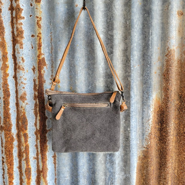 Cowhide Double Pouch Back