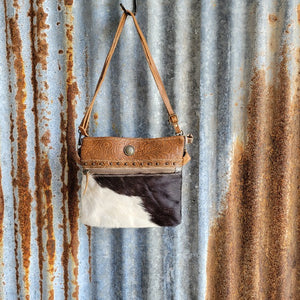 Cowhide Double Pouch Front