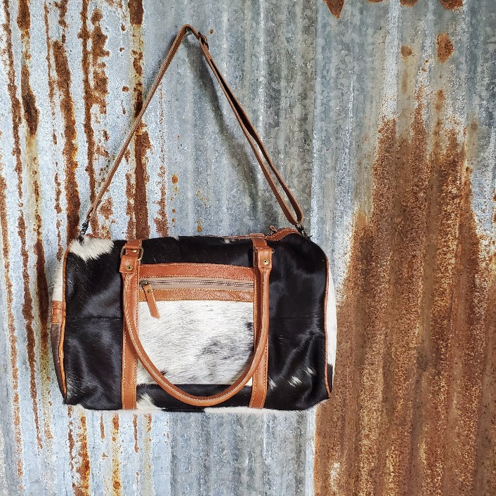 Cowhide Duffel Bag Front