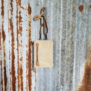 Stamp Pocket Canvas Cell Phone Back