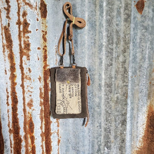 Stamp Pocket Canvas Cell Phone Front