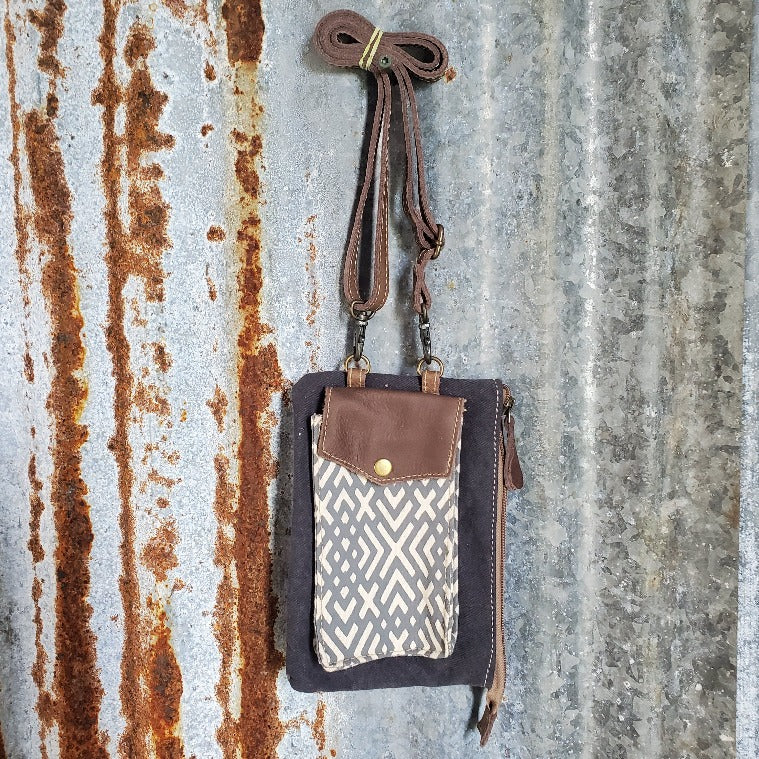XX Pattern Canvas Cell Phone Front