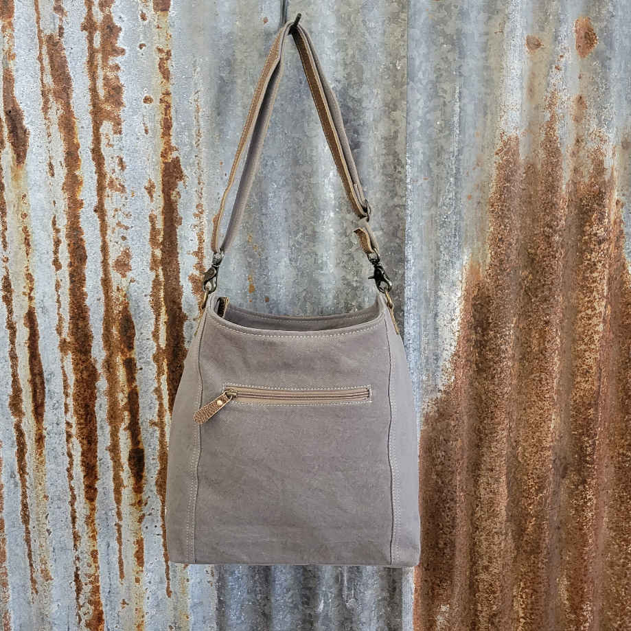 Purple Petals Crossbody Back