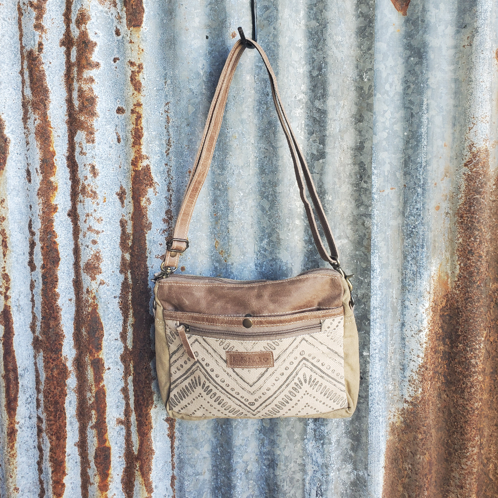 Burrenty and Leather Crossbody Front