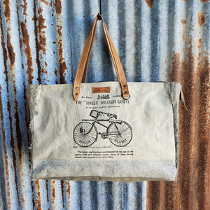 Singer Cowhide Weekender Front
