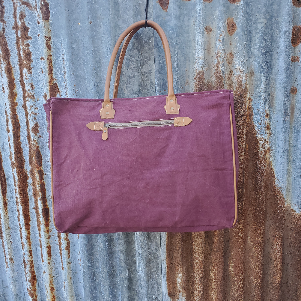 Purple Poppy Weekender Back