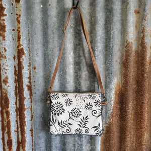 Small White Floral Crossbody Back
