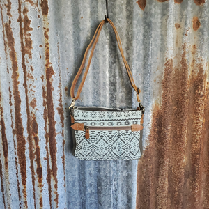 Beloved Teal Cowhide Crossbody Back